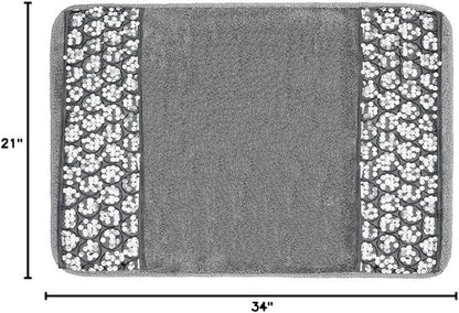 Sinatra Bathroom Rug Set – Glamorous Crystal-Embellished Bath Mats