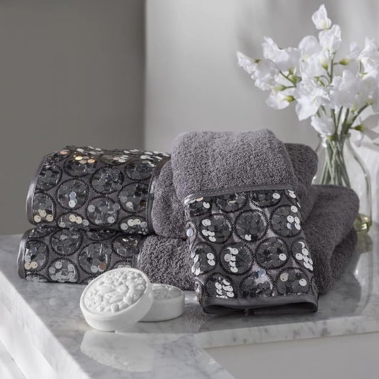 Sinatra 3-Piece Towel Set – Glamorous Crystal-Embellished Bath Towels
