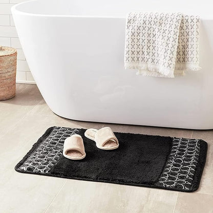Sinatra Bathroom Rug Set – Glamorous Crystal-Embellished Bath Mats