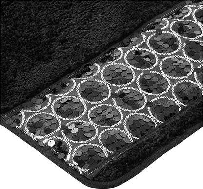 Sinatra Bathroom Rug Set – Glamorous Crystal-Embellished Bath Mats