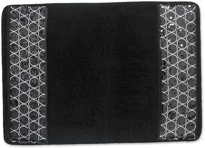 Sinatra Bathroom Rug Set – Glamorous Crystal-Embellished Bath Mats