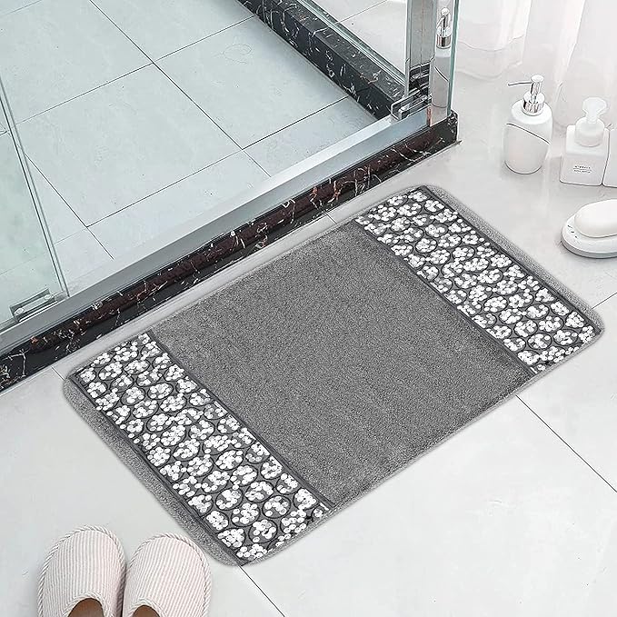Sinatra Bathroom Rug Set – Glamorous Crystal-Embellished Bath Mats