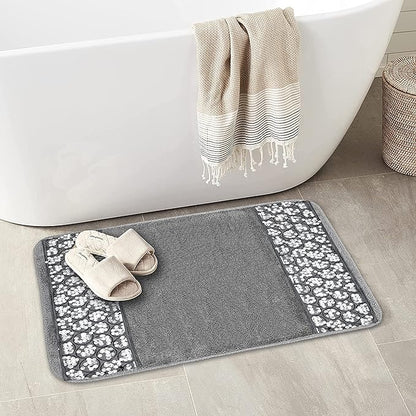 Sinatra Bathroom Rug Set – Glamorous Crystal-Embellished Bath Mats