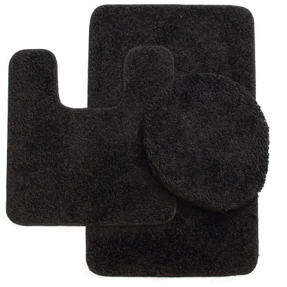 Elite 3-Piece Bath Rug Set – Ultra-Plush Shaggy Bath Mats