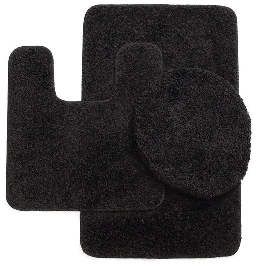 Elite 3-Piece Bath Rug Set – Ultra-Plush Shaggy Bath Mats