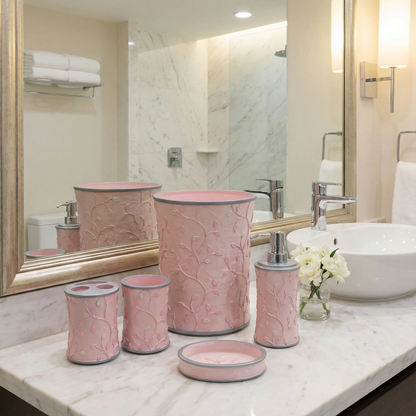 Birch 5-Piece Bath Accessory Set - Botanical Luxury Bathroom Collection