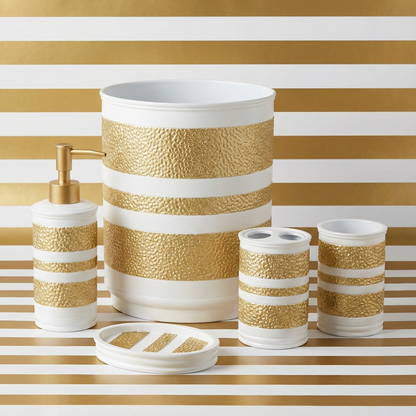 Marquise 5-Piece Bath Accessory Set - Luxury Textured Bathroom Collection