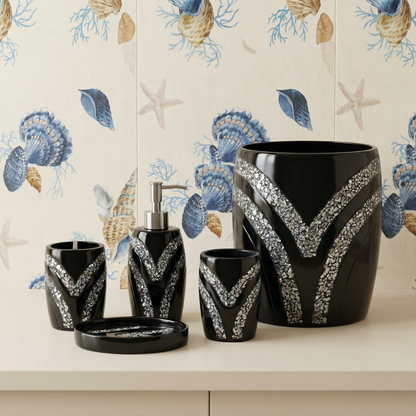 Sinatra 5-Piece Bath Accessory Set - Luxury Glam Bathroom Collection