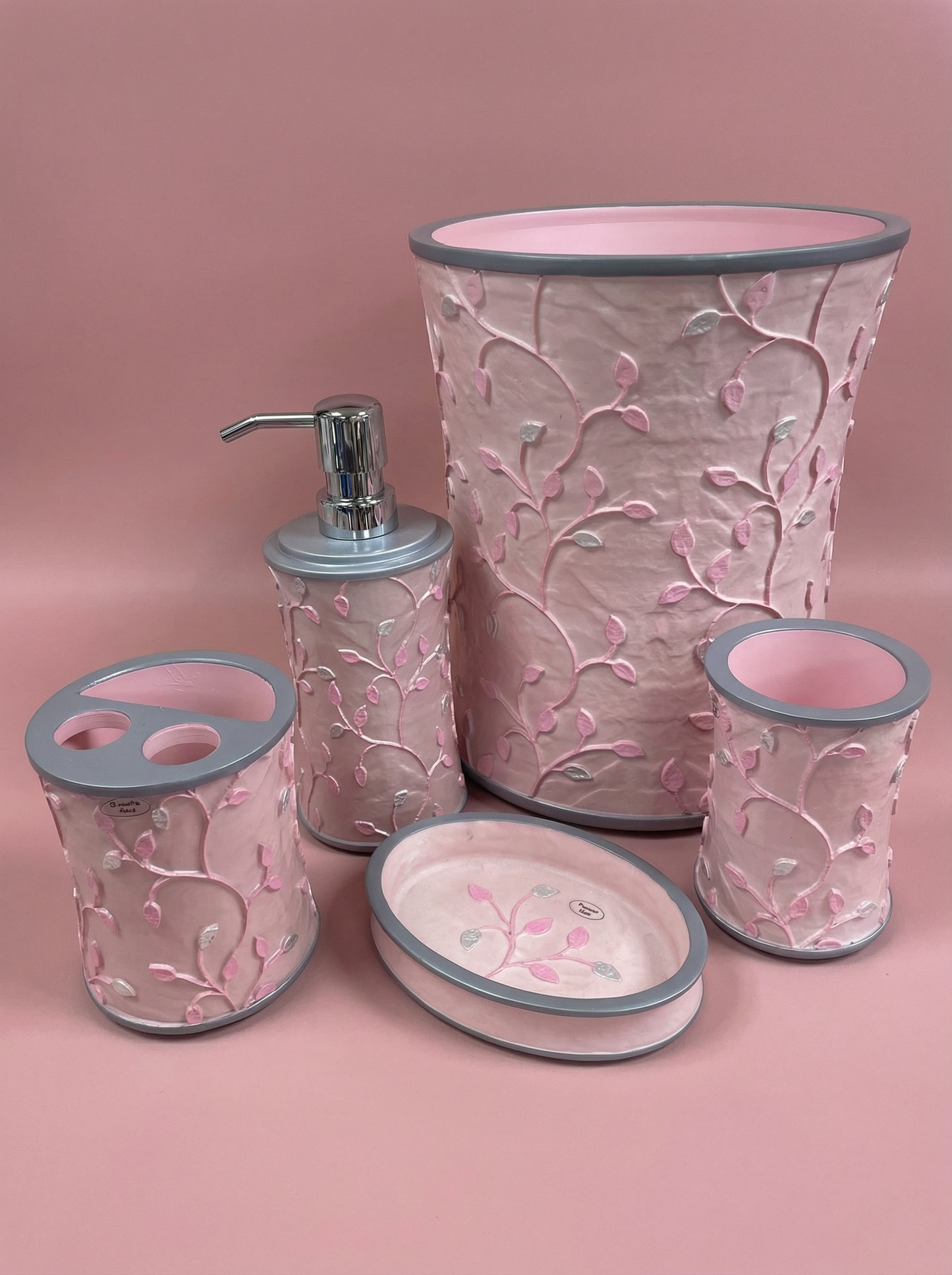 Birch 5-Piece Bath Accessory Set - Botanical Luxury Bathroom Collection