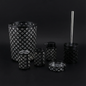 Geneva 6-Piece Bath Accessory Set - Luxury Acrylic Bathroom Collection with Toilet Brush