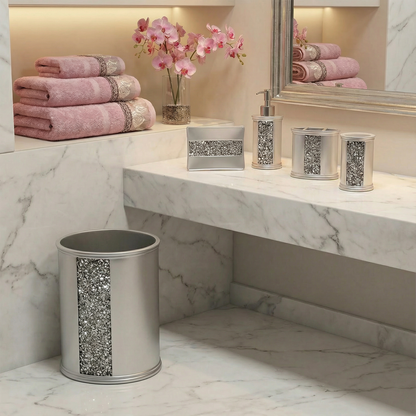 Sinatra 5-Piece Bath Accessory Set - Luxury Glam Bathroom Collection