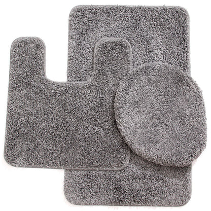 Elite 3-Piece Bath Rug Set – Ultra-Plush Shaggy Bath Mats