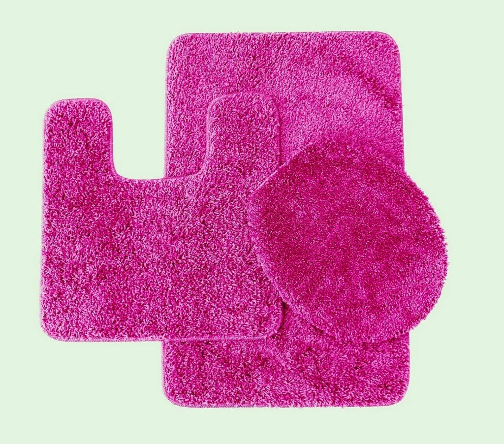 Elite 3-Piece Bath Rug Set – Ultra-Plush Shaggy Bath Mats
