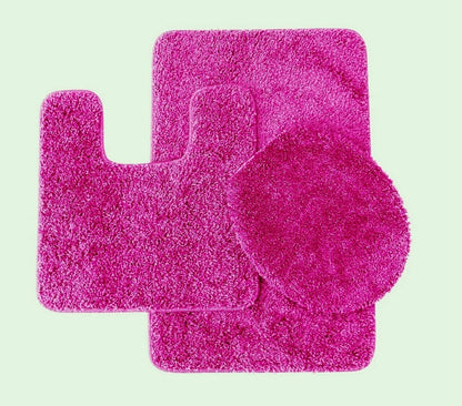 Elite 3-Piece Bath Rug Set – Ultra-Plush Shaggy Bath Mats