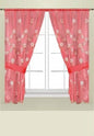 Maya Window Curtain – Delicate Floral Embellished Bathroom Window Treatment