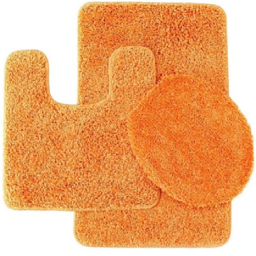 Elite 3-Piece Bath Rug Set – Ultra-Plush Shaggy Bath Mats