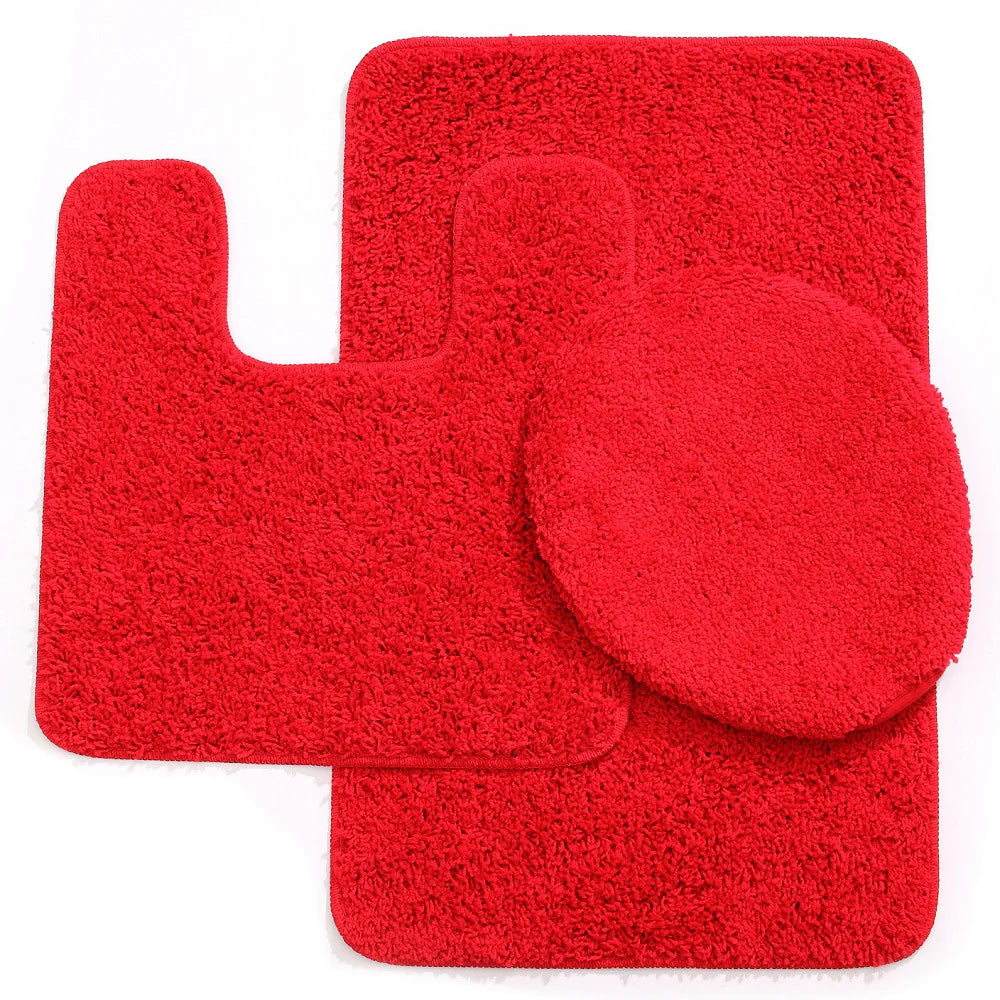 Elite 3-Piece Bath Rug Set – Ultra-Plush Shaggy Bath Mats