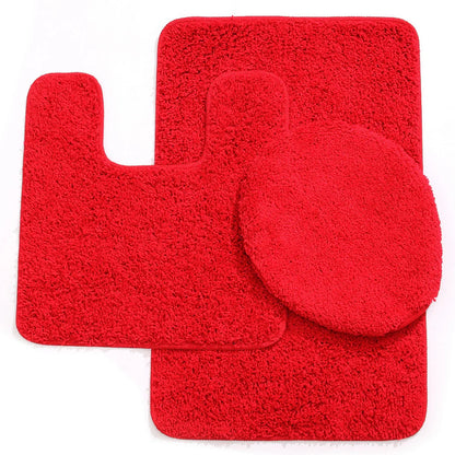 Elite 3-Piece Bath Rug Set – Ultra-Plush Shaggy Bath Mats
