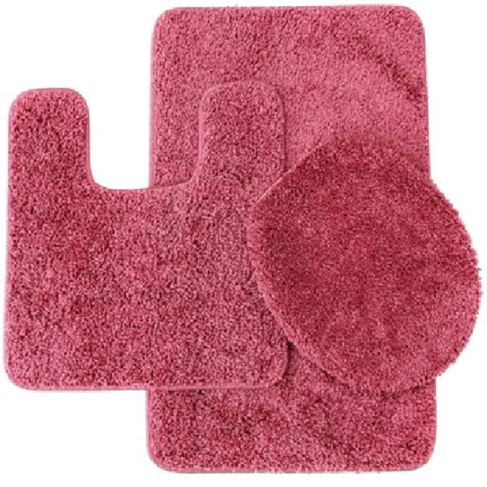 Elite 3-Piece Bath Rug Set – Ultra-Plush Shaggy Bath Mats
