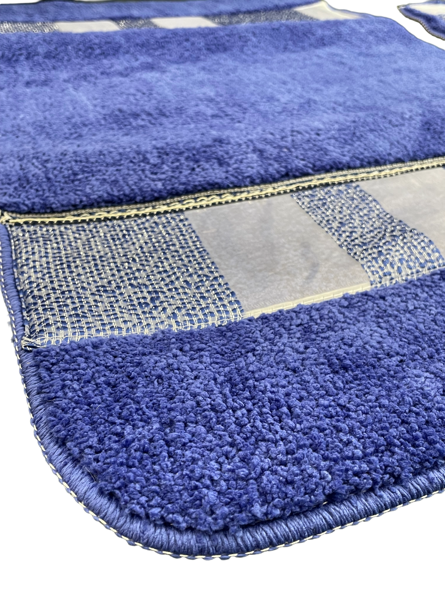 Marquise Bathroom Rug Set – Luxe Striped Bath Mats