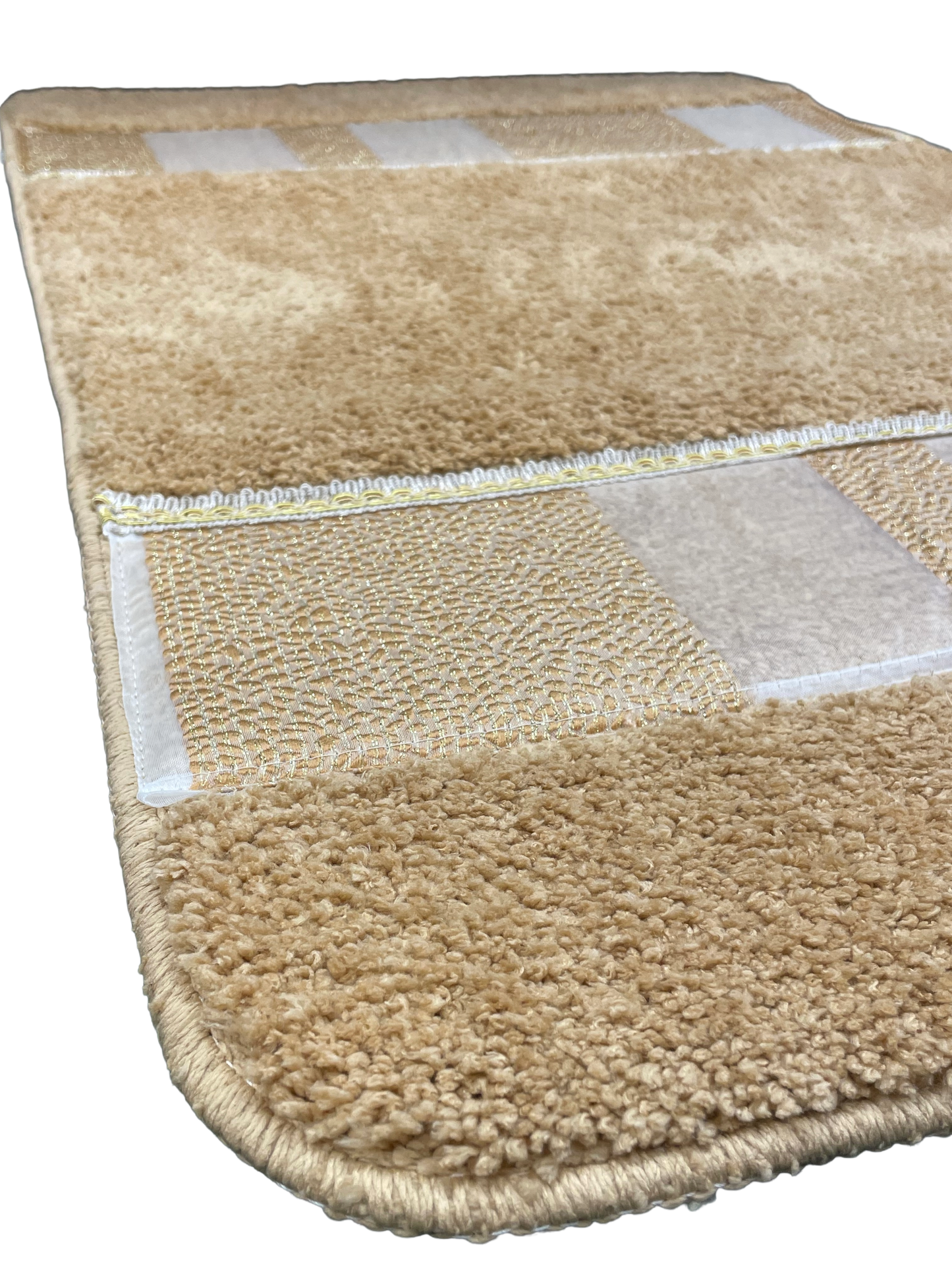 Marquise Bathroom Rug Set – Luxe Striped Bath Mats