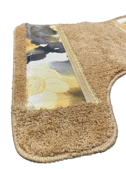 Judy Bathroom Rug Set – Artistic Watercolor Floral Bath Mats