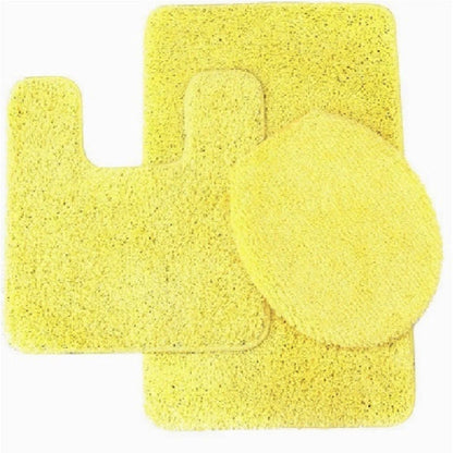 Elite 3-Piece Bath Rug Set – Ultra-Plush Shaggy Bath Mats