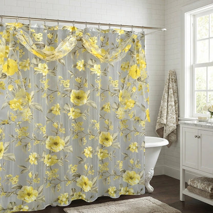 Melrose Shower Curtain – Romantic Floral Bathroom Décor