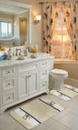 Spa Shell Bathroom Rug Set – Coastal Serenity Bath Mats
