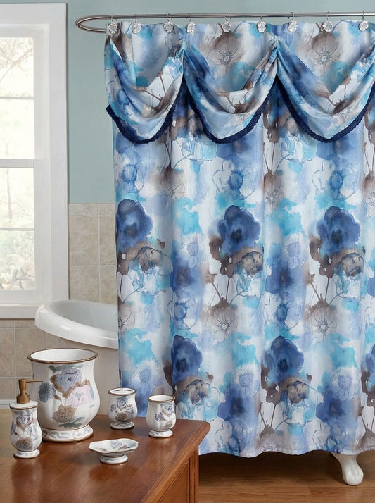 Judy Shower Curtain – Artistic Watercolor Floral Bathroom Décor