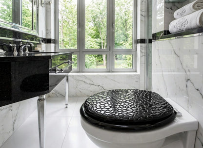 Round Toilet Seat Stone – Luxurious Resin Stone Bathroom Upgrade