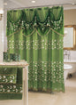 Chateau Green Shower Curtain – European Elegance Bathroom Décor