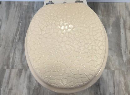 Round Toilet Seat Stone – Luxurious Resin Stone Bathroom Upgrade